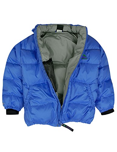 Molehill Kids Down Hooded Jacket (700 Down Fill), Azure, 3T3