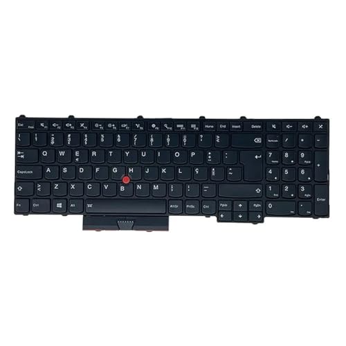 �o�b�N���C�g�t���L�[�{�[�h�ALenovo �ƌ݊����AThinkpad �ƌ݊����AP50 P70 P51 P71�A���b�v�g�b�v DK IS CZ DE CH NDC SK SI HU NO PT BG NL IT EE(DE German)