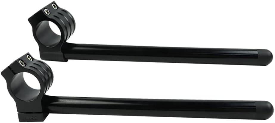 FLYPIG Motorcycle 300mm 7/8'' Clip-On Fork Handlebars for Honda CB500 CB650 CB750 1969-1982 CBX CL77 MR250 SL350 CB450 CL450 CX500 GB500 GL500 CB550 Suzuki TS250 GN400 GS750 GT550 Universal 35mm