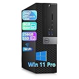 Dell OptiPlex 5040 SFF PC Desktop Computer, Windows 11 Pro, Core i5-6500, 8GB RAM, 256GB SSD, Keyboard, Mouse, USB WiFi (Renewed)