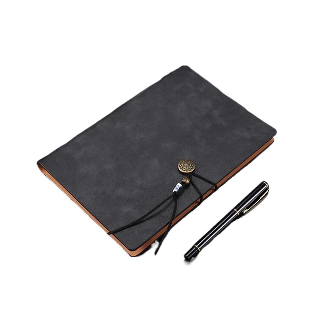 Notizbuch, A5, Retro, abnehmbar, lose Blätter, Business