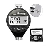 Electronic Digital Display Hardness Tester for Rubber, Industrial Grade ACD Type Durometer for Plastics and Vulcanized Rubber, Tire Hardness Testing Device with Digital Readout(Type D)