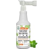 Mighty Mint 32oz Yard Spray Bug Control Natural Peppermint Lawn Spray for Fleas, Ticks, Mosquitos, A
