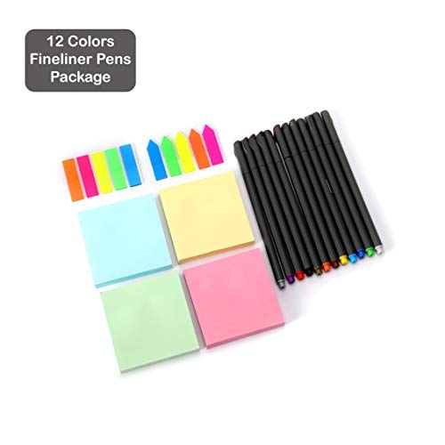 Buy JCT Fineliner Pen Set 12 Colors Fine Tip Porous Fineliner Pens
