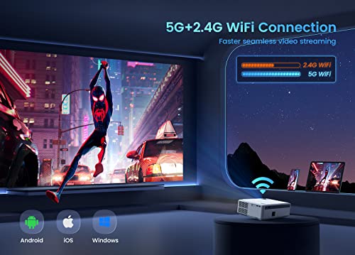 4K Projector With 5G Wifi And Bluetooth, 480 Ansi 15000L Native 1080P Projector 4K Support, Portable Mini Projector With 120'' Screen For Outdoor Movie Home Compatible W/ Hdmi/Usb/Tv Stick/Ps5 #TOP1