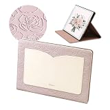 Elegante公式 Flower iPad ケース iPad 第9世代 第8世代 第7世代 10.2インチ 用 ケース オートスリープ スタンド機能 フラワー 花柄 エンボス おしゃれ 可愛い アイパッド タブレット カバー ペールパープル