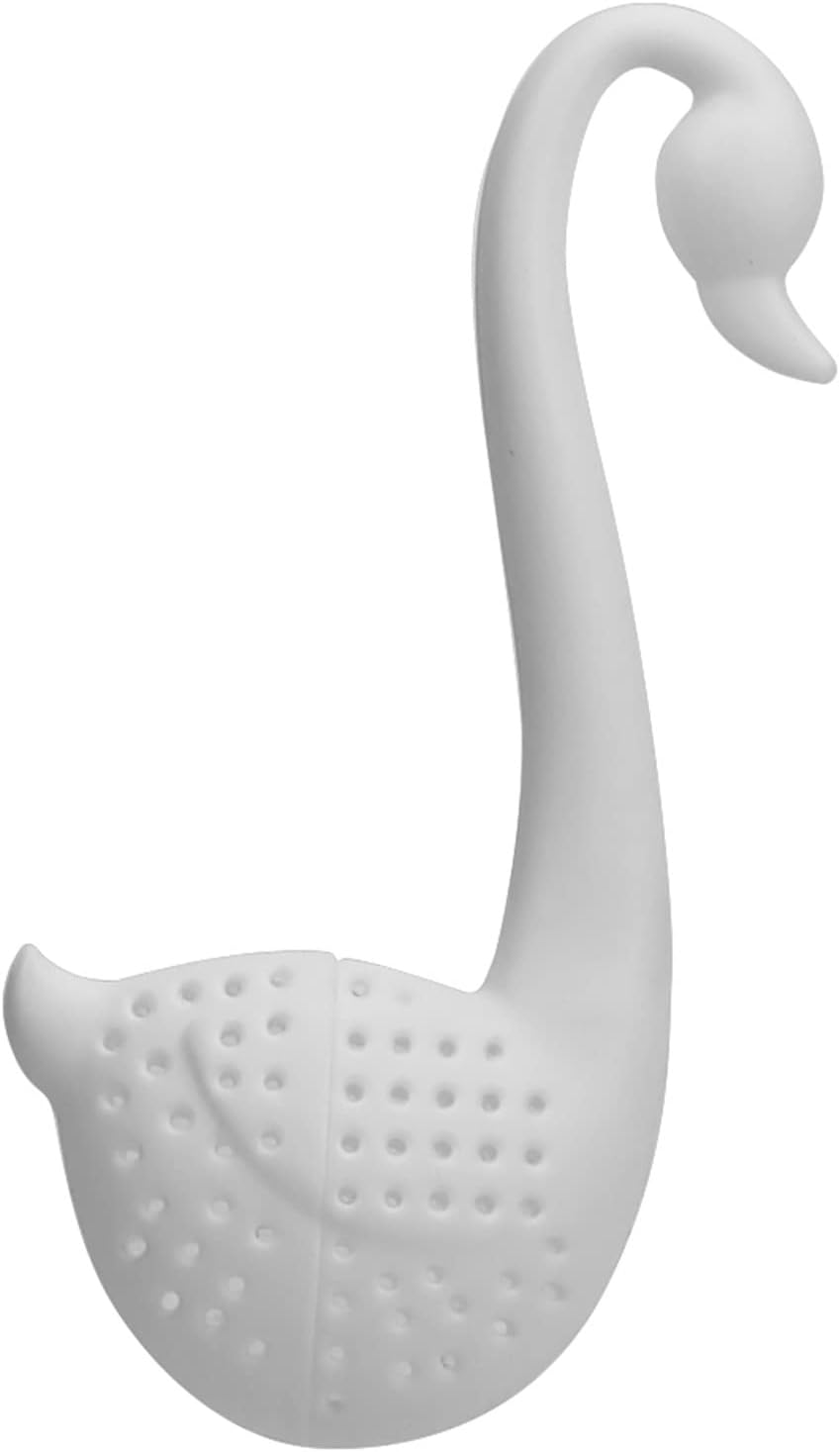 Tea Filters Filter Tea Tools Infuser Herb Spice Diffuser Accessories Swan Loose Strainer(White)
