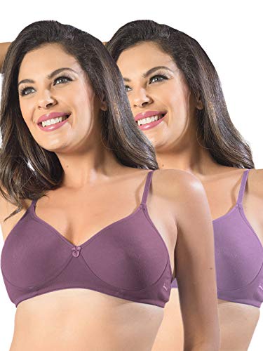 Image of SONARI Womens Non Padded Cotton Bra | Wire Free, Medium Coverage, Seamless Cups, Comfortable Polyester Cotton Blend Fabric | Adjustable Straps, Ideal for Everyday Wear - Smile