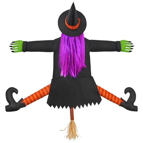 BABYLIAN Betty Bash Crashing Witch Into Tree Halloween Decoration - image 1