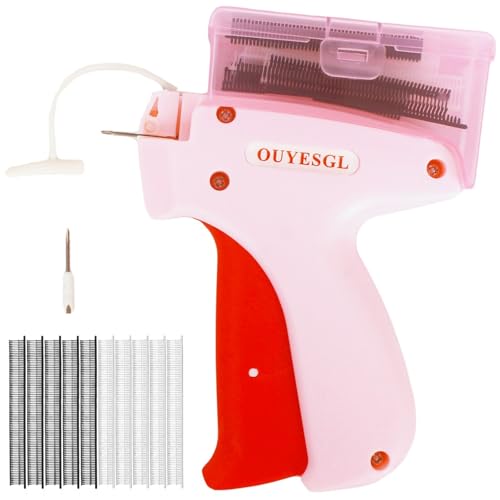 Mini Stitch Gun for Clothes, Sticky Gun for Clothes, Quick Stitch Sewing Gun, Stitchy Quick Clothing Fixer Comes With Storage Case, 1000 Black & 1000 White Fasteners, 2 Micro Needle