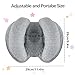 Blublu Park 2 in 1 Baby Support Pillow, Adjustable Banana Shape Baby Neck Head Travel Pillow Stroller Insert Cushion for Kids, Toddler, Gray