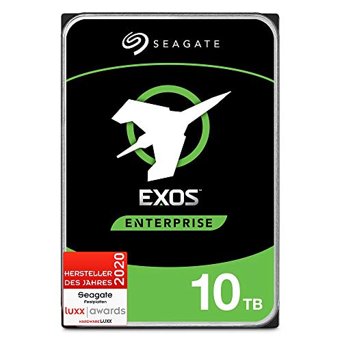 Seagate Exos X10 Enterprise Class 10TB interne Festplatte, 3.5 Zoll, silber, Modellnr.: ST10000NMZ086
