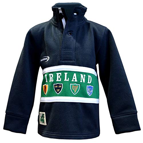 Ireland Sweatshirt for Kids - Boys Cotton High Neck Top with Four Province