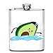 Produktbild Customized Swimming Avocado Stainless Steel Wine Bottle, Personalized Flask Gift