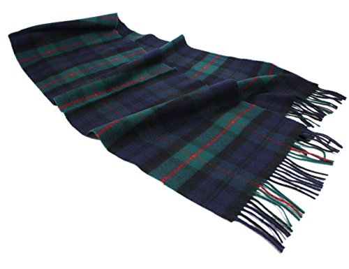 Biddy Murphy Plaid Wool Scarf 100% Lambswool Scarf 12