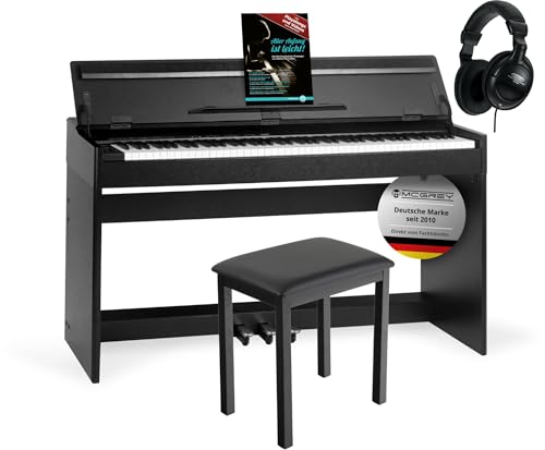 McGrey DP-18 SM E-Piano Set - 88 gewichtete Tasten mit Hammermechanik und Anschlagdynamik - 128...