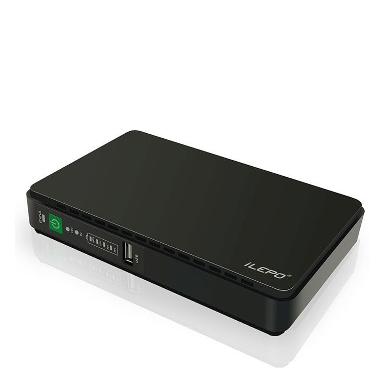 Batería Externa portátil de 8800 mAh y Mini PoE 432P SAI Sistema de alimentación ininterrumpida Inteligente 432P Blanco