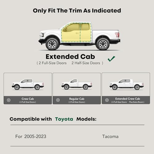 Estribos laterales acero Toyota Tacoma 2005-2023 negro miniatura 2