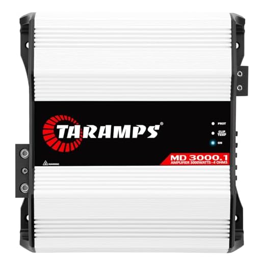 Módulo Taramps MD 3000.1 4 ohms 3000 W RMS Amplificador Som Automotivo