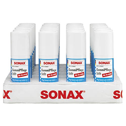 24x SONAX GUMMIPFLEGESTIFT GUMMI PFLEGE STIFT HIRSCHTALG GUMMIPFLEGE PFLEGESTIFT