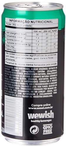 Wewy Energy lata 269ml pacote com 6 unidades