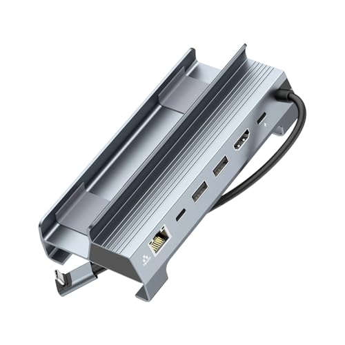 Hub USB C 4K 120Hz adaptateur en aluminium avec ports USB et Gigabit Ethernet