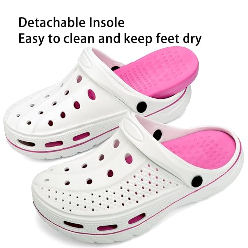 Image of INMINPIN Mens Womens Garden Clogs Shoes Beach Slippers Pool Water Sandals with Comfortable Arch Support Insole