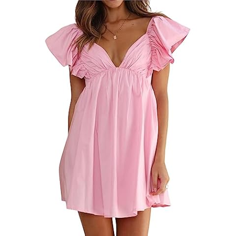 MASKAZU Butterfly Flounce Sleeve Dress Cover
