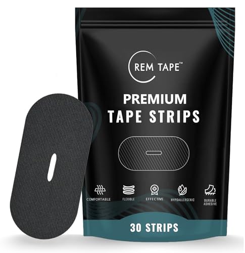 REM Tape™ Premium Stretchy Tape (Vented - 30 Pcs) - Scent & Residue Free. Latex Paraben & BPA Free. Strong Hold, Gentle Removal. One Month Supply!