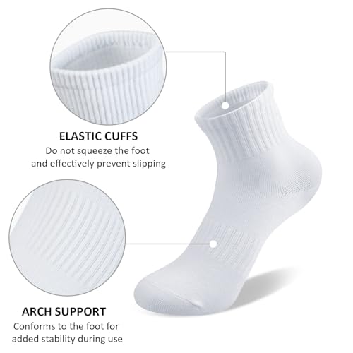 Kids Socks Crew Length: Athletic Cotton Soft for Sports & School - Boys Girls 3-15 Years Old (6 Pack)2