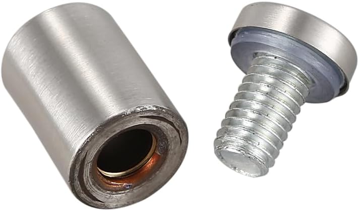 30 Pcs 19Mm X 30Mm Wall Mount Hardware Glass Standoff Nail Silver Tone - (Color: Silver Tone)