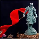 livelyfish Aquarium Monkey King Statue Standing Sun Wukong Figurine Sandstone Decorative for Fish Tank Garden Decor (M)