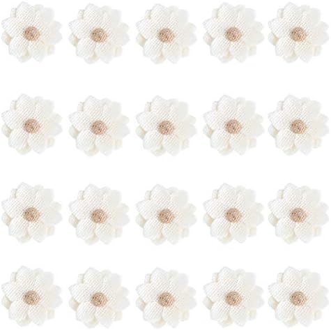 20pcs Natural Handmade Burlap Flowers Rustic Lace Rose for DIY Craft Wedding Decoration (item22)