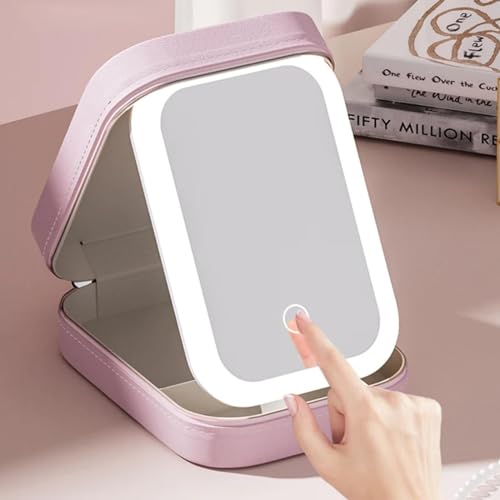 Bolso de Maquillaje con Espejo LED y Compartimentos Portátil miniatura 5