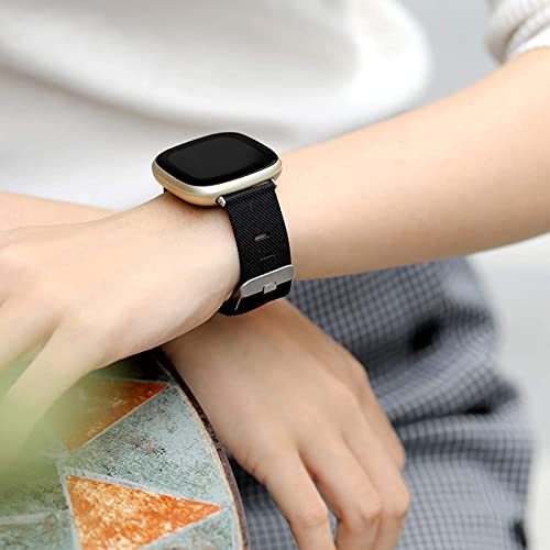 Compatible for Hvlgmrc Military Smart Watch Bands, 22mm Breathable Nylon Woven Fabric Replacement Accessory Strap Compatible for Hvlgmrc P66, Azgqswr P66, Ypaddbu P66 1.96 Inches Military Smart Watch (Black)