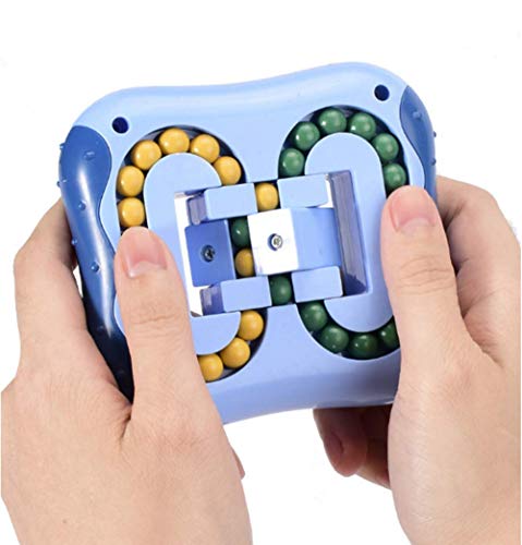 TTSM,Magic Cube Fidget Toysï¼ŒRotating Magic Beanï¼ŒToys for KidsAdult,Spinning Magic Bean Gameï¼ŒUnisex Magic Bean IQ Game Toys can Improve Thinking Ability(Blue)
