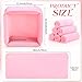 FillTouch 12 Pcs Foot Spa Kit for Girls Kids 12.5''x12.5''x8.3'' Foot Care Bath and 12''x28'' Hand Towels Washbasin Salon Towels Portable for Sleepover Spa Swim Birthday Party Supplies(Light Pink)