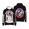 Men Hoodie Electric Casual Sweatshirt Long Sleeve Call&boy Pullover Hooded Neck Tops for Men Teens Boy Black with Pocket for Fans Gift #5
