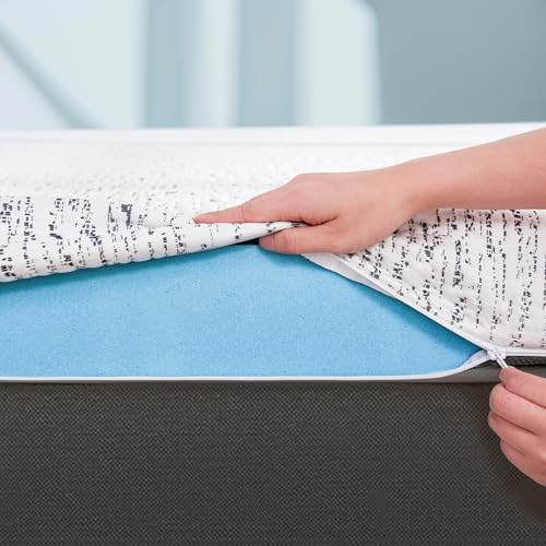 Subrtex Memory Foam Mattress Topper Cal King, 3 Inch Mattress Topper for Pressure Relieving, Soft Breathable Bed Toppers Mattress Pads with Removable Washable Cover