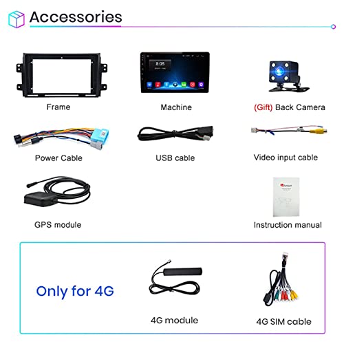 Android Auto Stereo Radiotuner met Bluetooth En Navigatie Voor Suzuki SX4 2006-2013 Plug En Play Ondersteuning Volledige… - Image 5