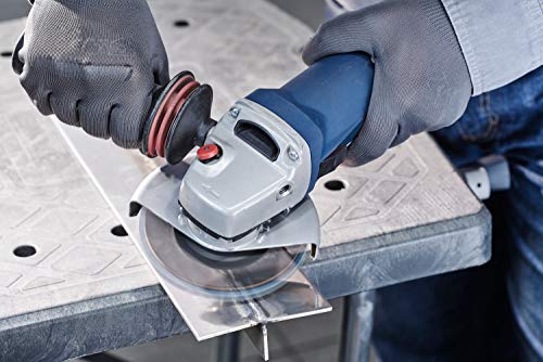 RHODIUS VISION PRO, 10 Stück Ø 125 mm K40 Fächerscheiben durchsichtig, Made in Germany, Metall Edelstahl Stahl INOX, für Winkelschleifer, Schleifscheibe, Fächerschleifscheibe
