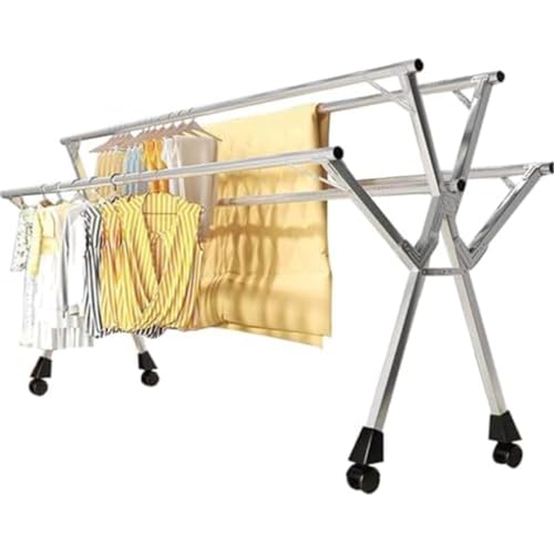 Étendoir à linge pliable et robuste en aluminium au design épuré