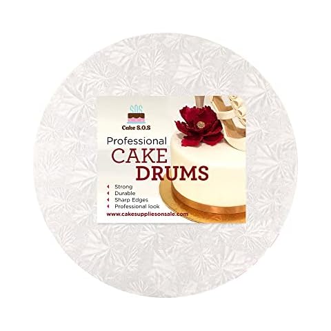 Enjay 14" White Round Drum 1/2" Cover