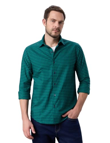 Image of Symbol Premium Men's Checkered Casual Shirt - Regular Fit | Full Sleeve | Pure Cotton (Available in Plus Sizes)