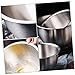 LIGIGWASH 1pc Stainless Steel Cooking Basin Household Bowl Mix All Steel Bowls for Kitchen Bowl with Lid Egg Bowl for Home Prepping Bowls Made Functional Paws Cooking Pot for Kitchen Silver