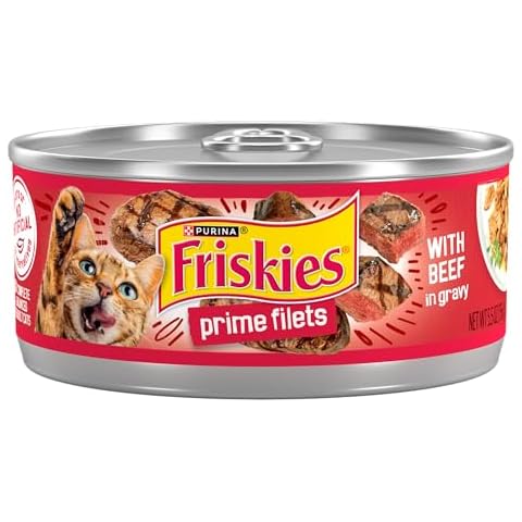 Purina Friskies Wet Cat Food with Beef in Gravy Cover