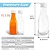 10 Oz Empty PET Plastic Juice Bottles 35 Pack Clear Disposable Bulk Drink Bottles with White Tamper Evident Caps Great for Storing Homemade Juices, Milk, Water, Smoothies, Tea (10 OZ, White)
