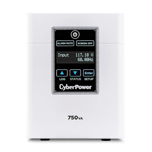 CyberPower M750L Medical-Grade UPS System, 750VA/600W, 6 Outlets, AVR, Tower