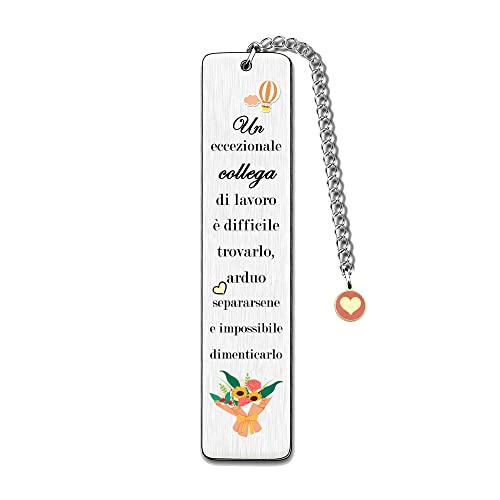 Segnalibri Regalo Collega Segnalibro Metallo Personalizzato Regali Di...