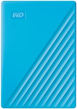 Western Digital WD 2TB My Passport Portable Hard Disk Drive, USB 3.0 with Automatic Backup, 256 Bit AES Hardware Encryption,Password Protection,Compatible with Windows and Mac, External HDD-Blue